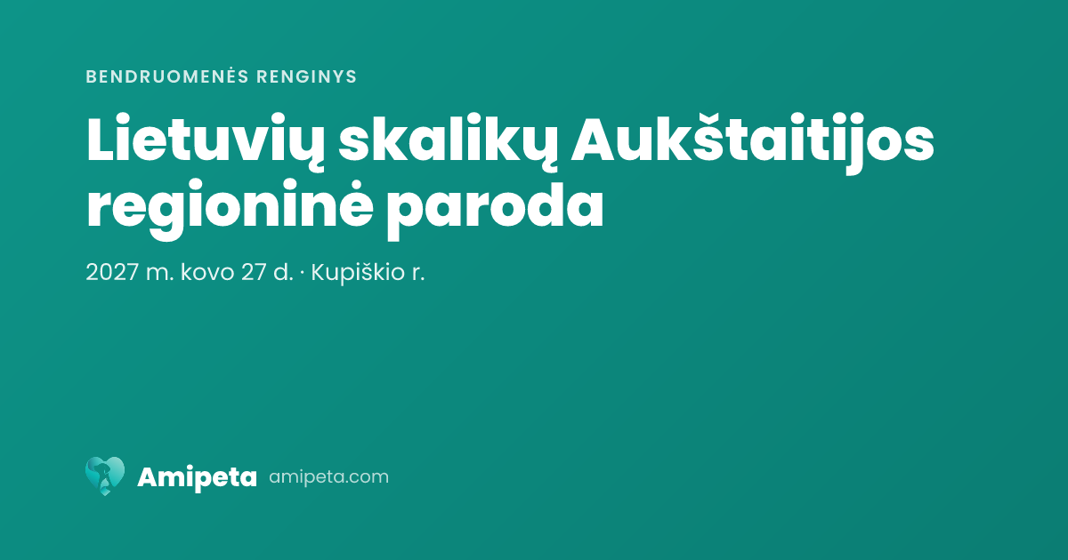Lietuvių skalikų Aukštaitijos regioninė paroda