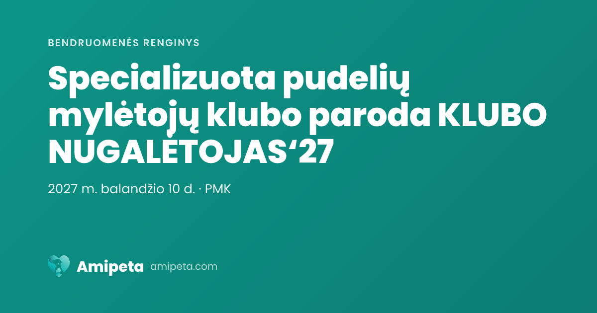 Specializuota pudelių mylėtojų klubo paroda KLUBO NUGALĖTOJAS‘27