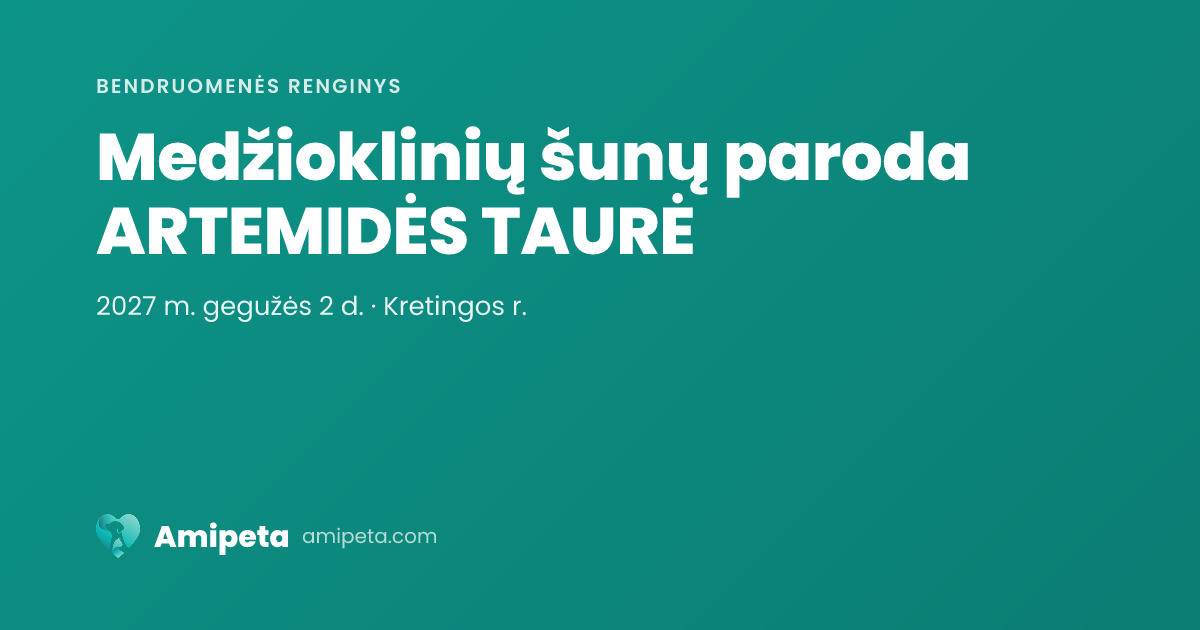 Medžioklinių šunų paroda ARTEMIDĖS TAURĖ