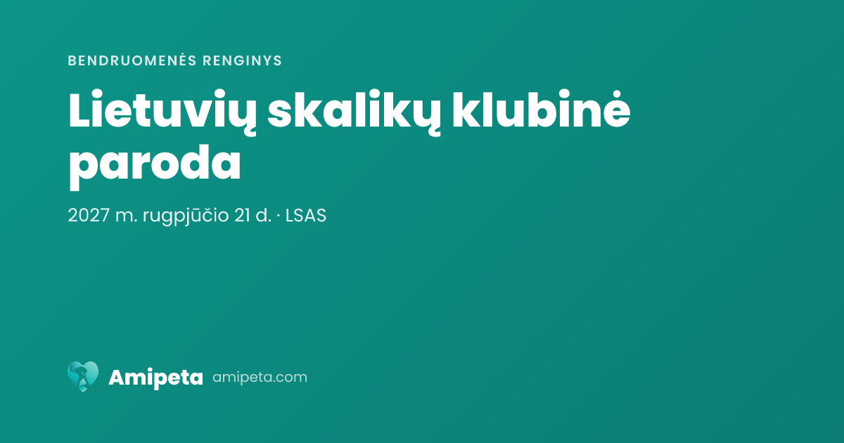Lietuvių skalikų klubinė paroda