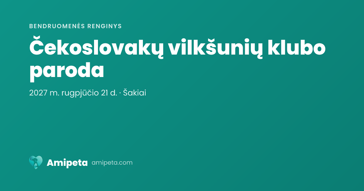Čekoslovakų vilkšunių klubo paroda