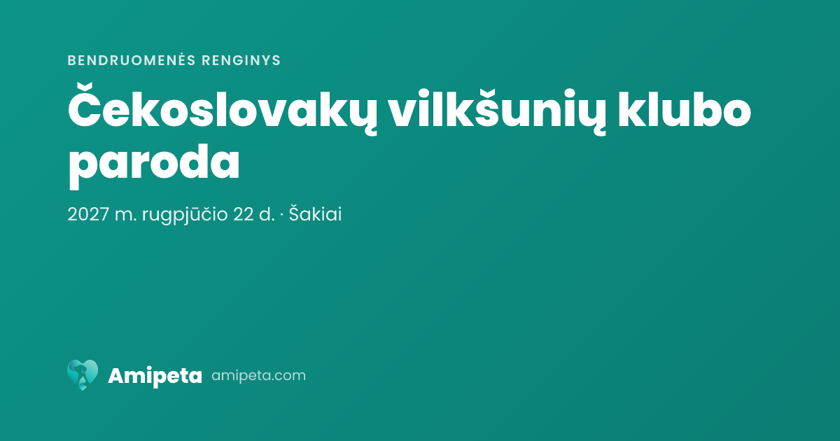 Čekoslovakų vilkšunių klubo paroda