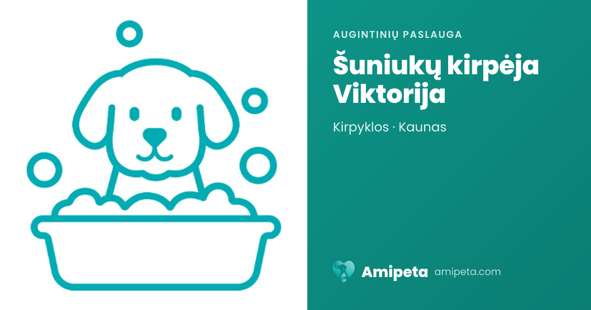 Šuniukų kirpėja Viktorija