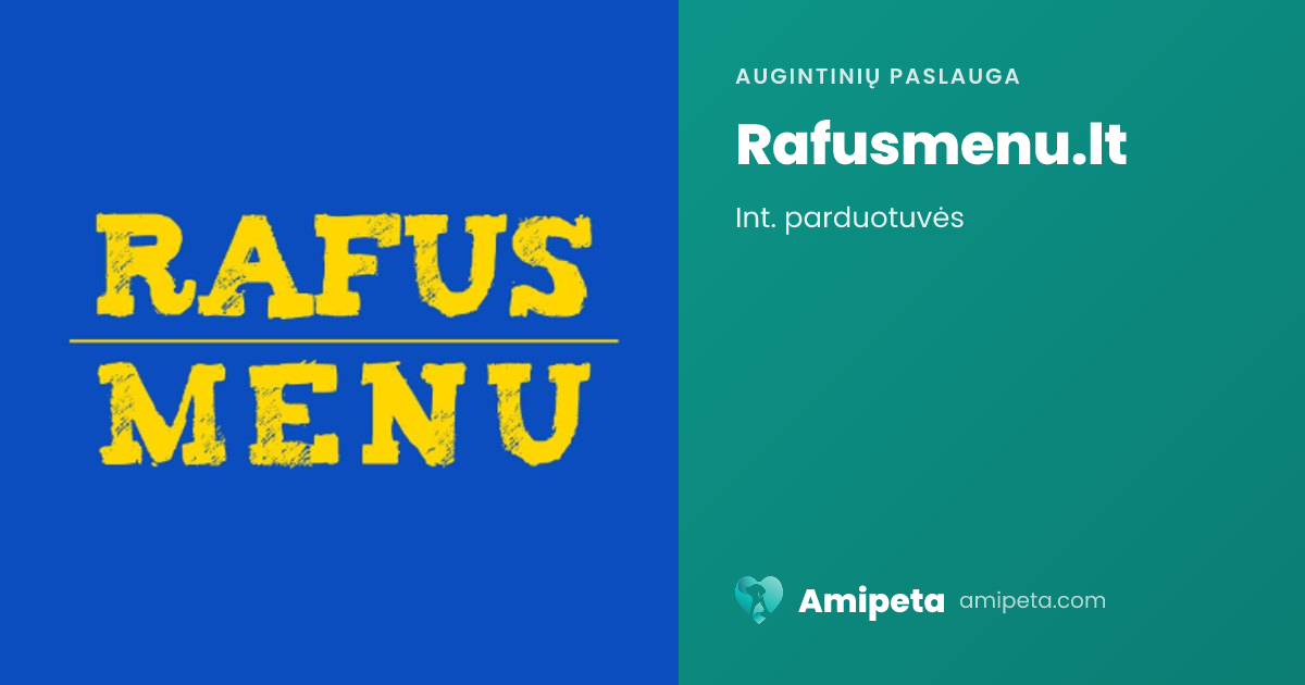 Rafusmenu.lt