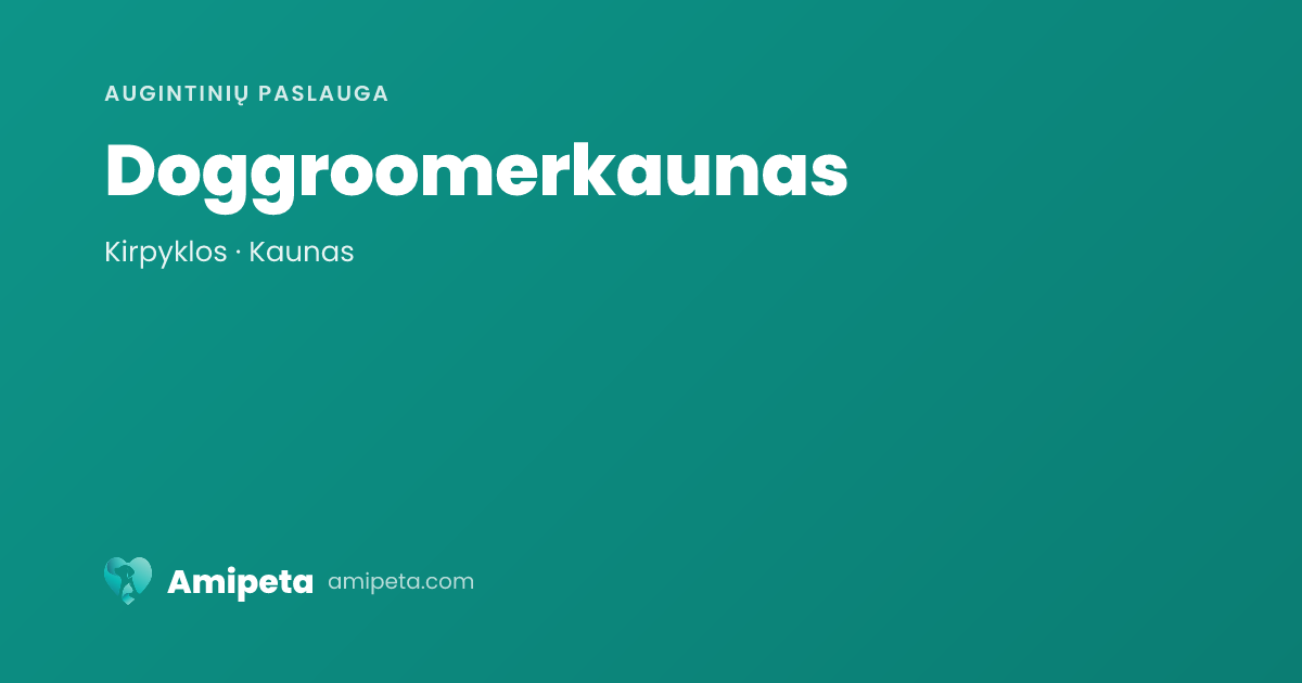 Doggroomerkaunas