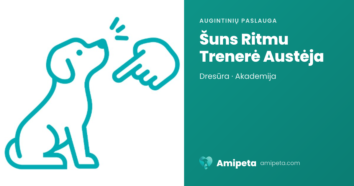Šuns Ritmu Trenerė Austėja