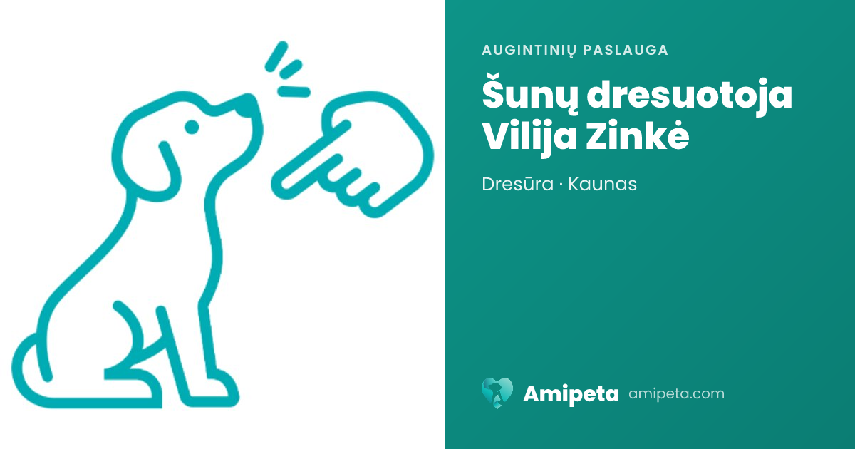 Šunų dresuotoja Vilija Zinkė 
